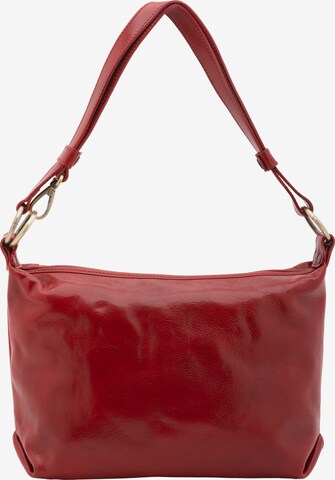 Borsa a spalla 'Borsa a Spalla Pelle Vacchetta I Fratelli - Vera Pelle' di I Fratelli in rosso: frontale