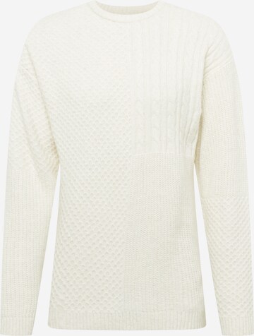 TOM TAILOR DENIM Sweater in Beige: front