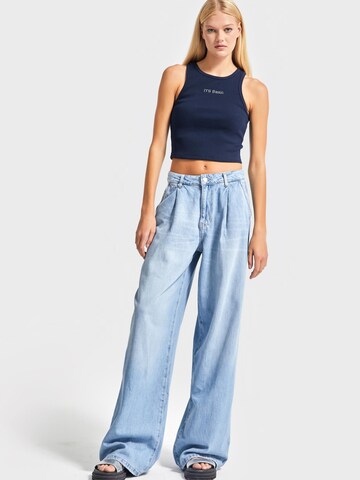 IT'S BASIC Regular Jeans 'Straight High Rise Jeans' in Blue: front