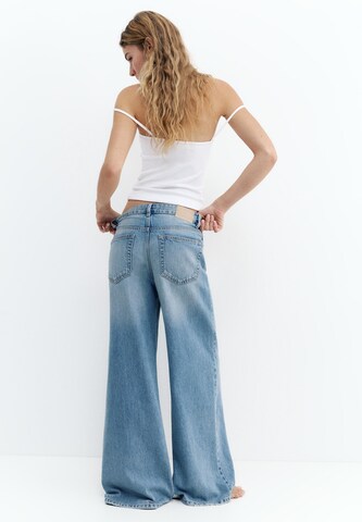 Pull&Bear Wide Leg Farkut värissä sininen