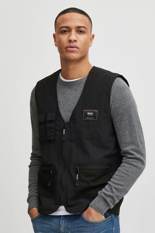 INDICODE JEANS Bodywarmer 'Piet' in Zwart: voorkant