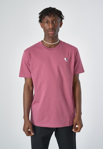 Cleptomanicx Shirt 'Embro Gull' in Red: front