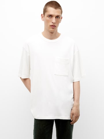 T-Shirt Pull&Bear en blanc : devant