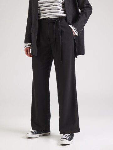 ABOUT YOU Loose fit Pleat-front trousers 'Gemma' in Black: front