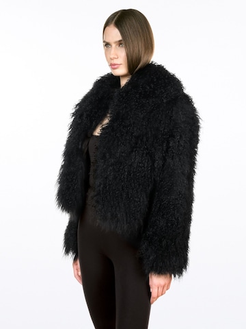 WeLoveFurs Winterjacke 'Lammfell Jacke CHLOÈ'‌‌‌‌‌‌‌‌ in Schwarz