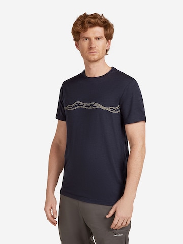 Maglia funzionale '150 Tech Lite Mounta Pulse' di ICEBREAKER in blu: frontale