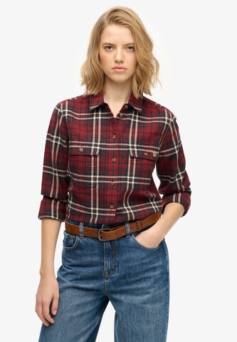 Superdry Blouse in Rood: voorkant