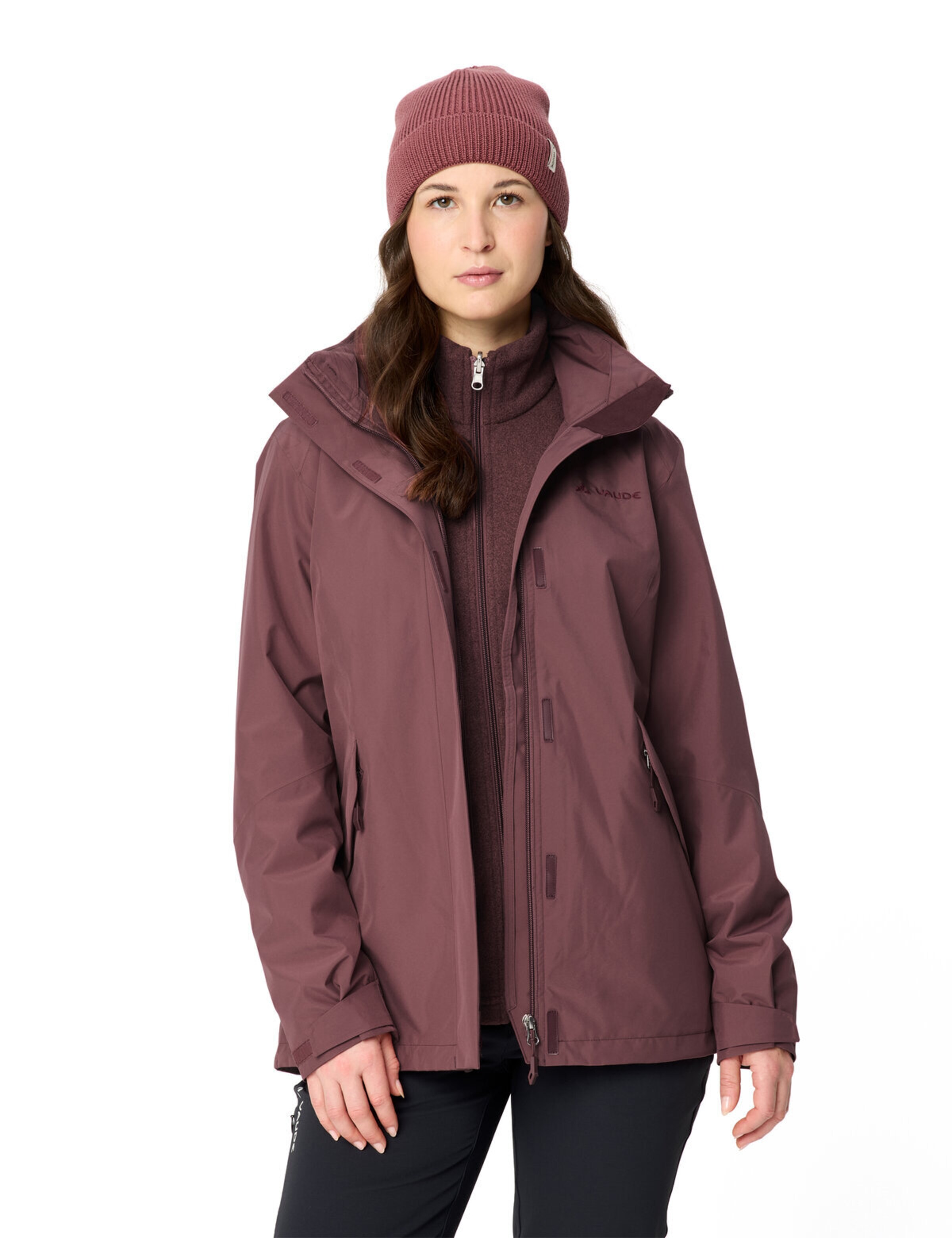 VAUDE Outdoorjacke 'Rosemoor II' in Rot: Vorderseite