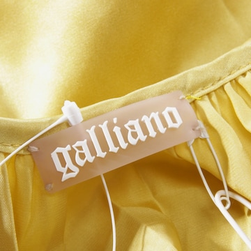 John Galliano Seidenkleid XXS in Gelb