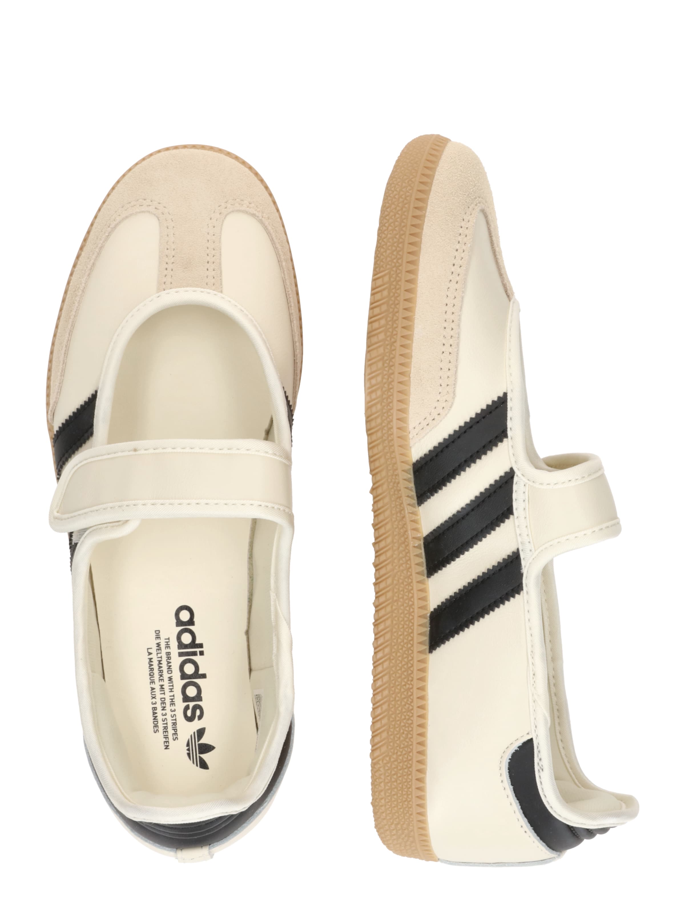 ADIDAS ORIGINALS Балетки с ремешком 'Samba' в Белый