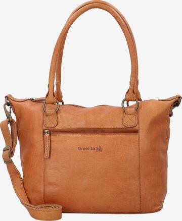 Greenland Nature Shoulder Bag in Brown: front