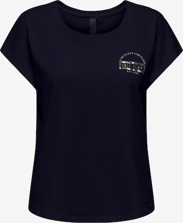 Maglietta 'AUB-Save Life' di ONLY PLAY in blu: frontale