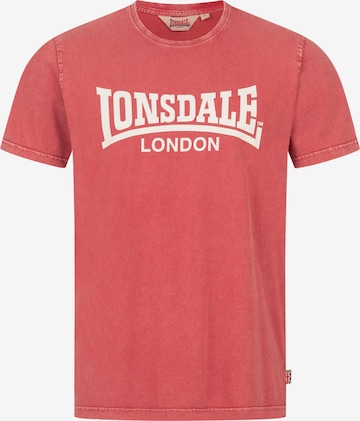 LONSDALEMajica 'Stofa' - crvena boja: prednji dio