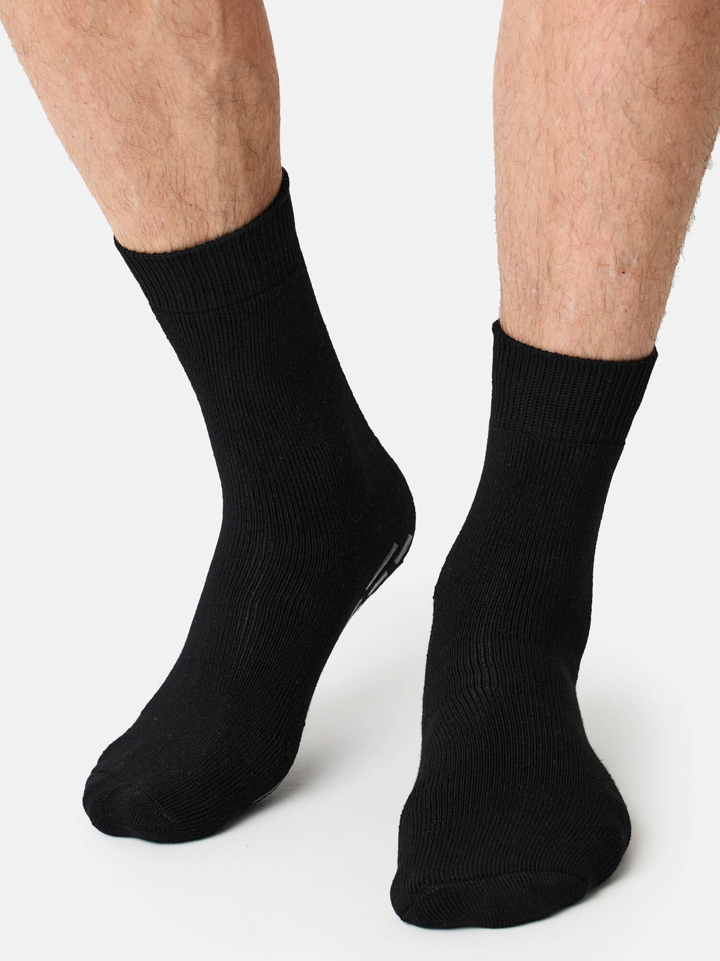 Nur Die Socks ' Stoppersocke Silikondruck ' in Black: front