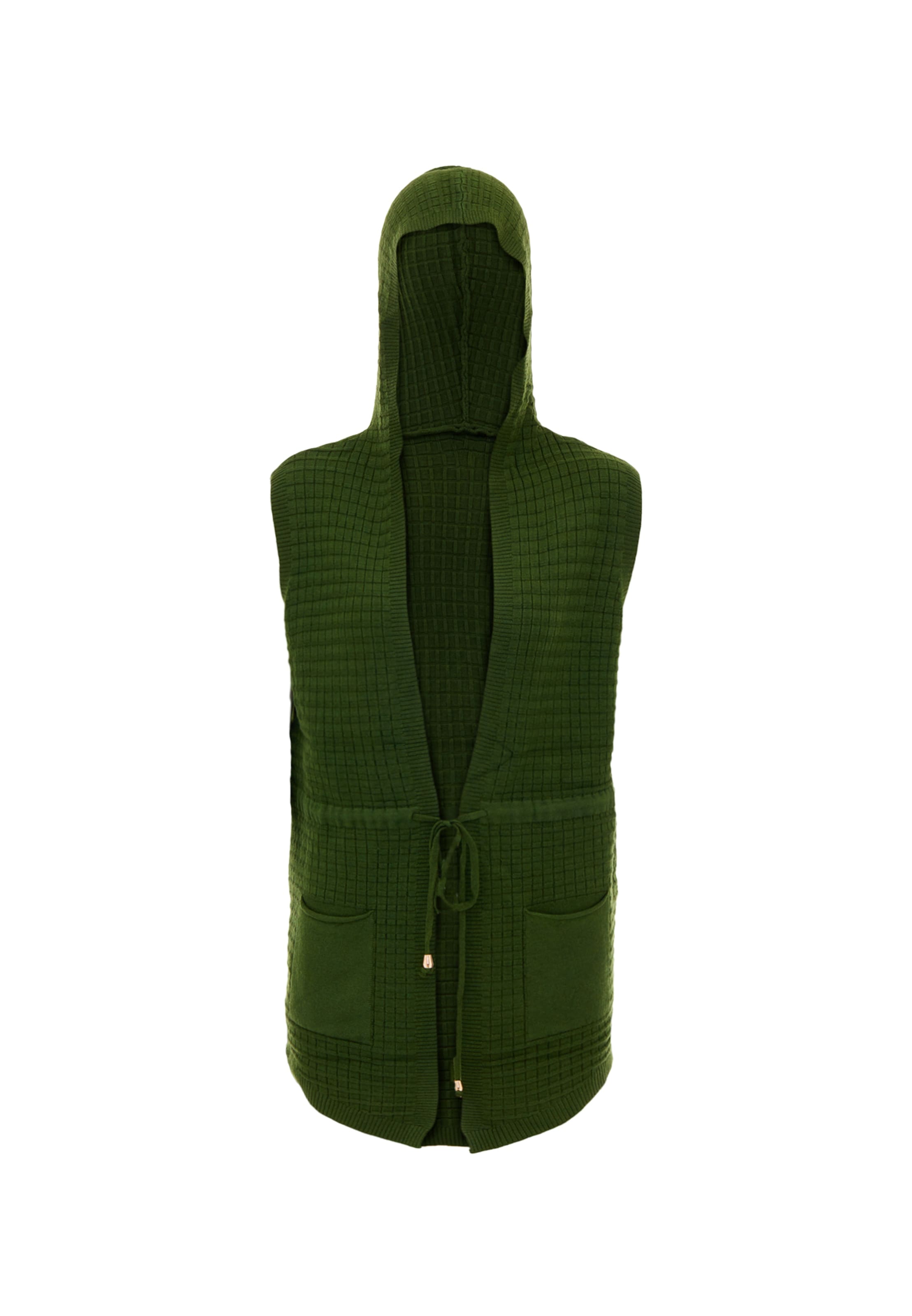 COBIE Knit cardigan in Green: front