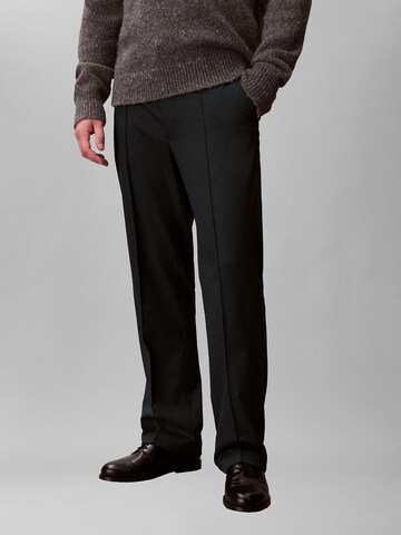 Calvin Klein Regular Trousers '90's' in Green: front