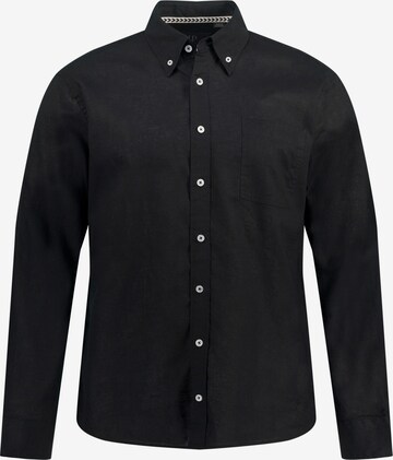 Coupe regular Chemise JP1880 en noir : devant