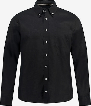 JP1880 Regular fit Button Up Shirt in Black: front