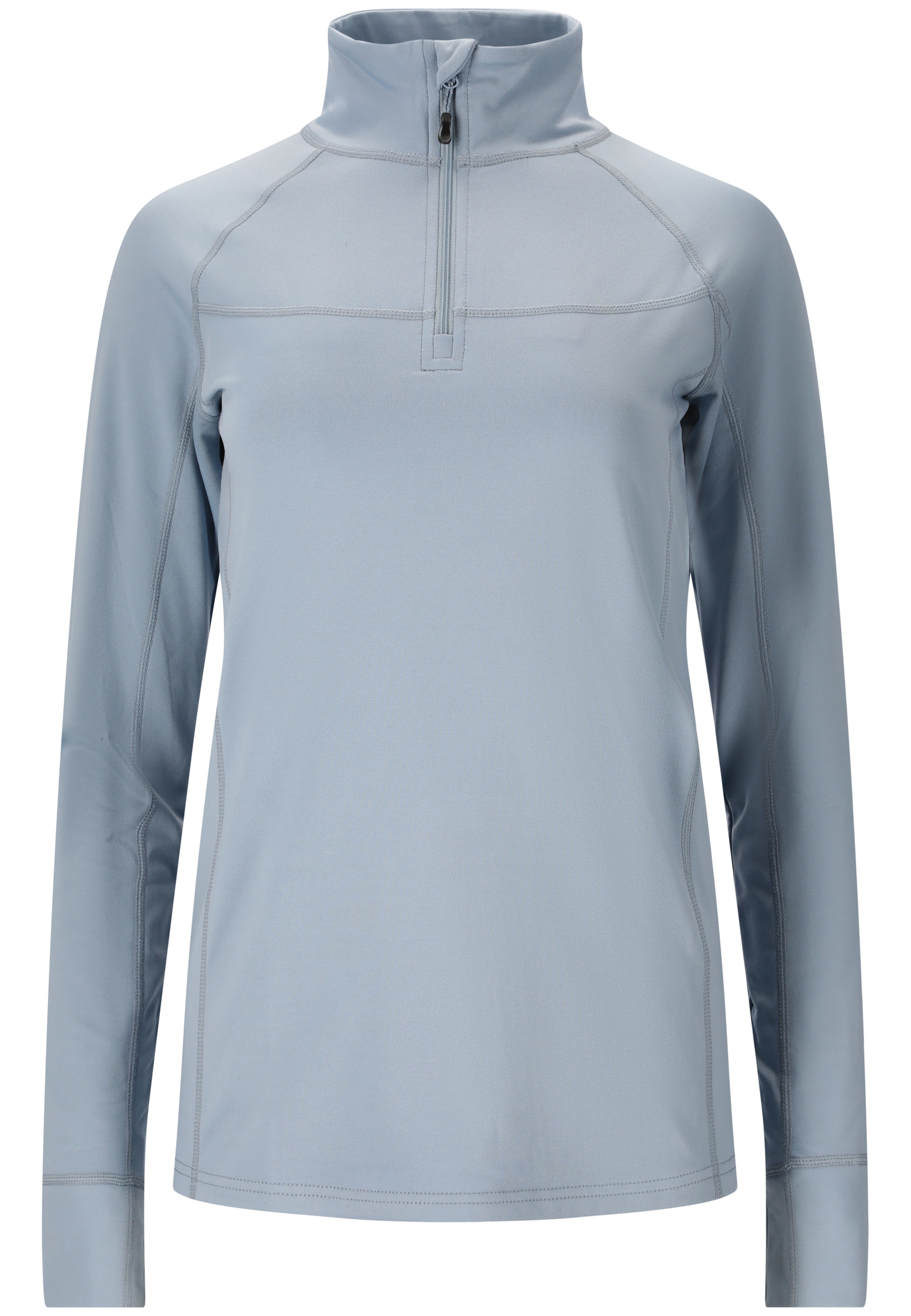 Whistler Funktions-Langarmshirt 'Blume' in Blau: Vorderseite