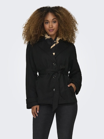 Manteau mi-saison 'Line' ONLY en noir : devant