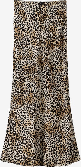 Bershka Suknja u bež / tamno smeđa / crna, Pregled proizvoda