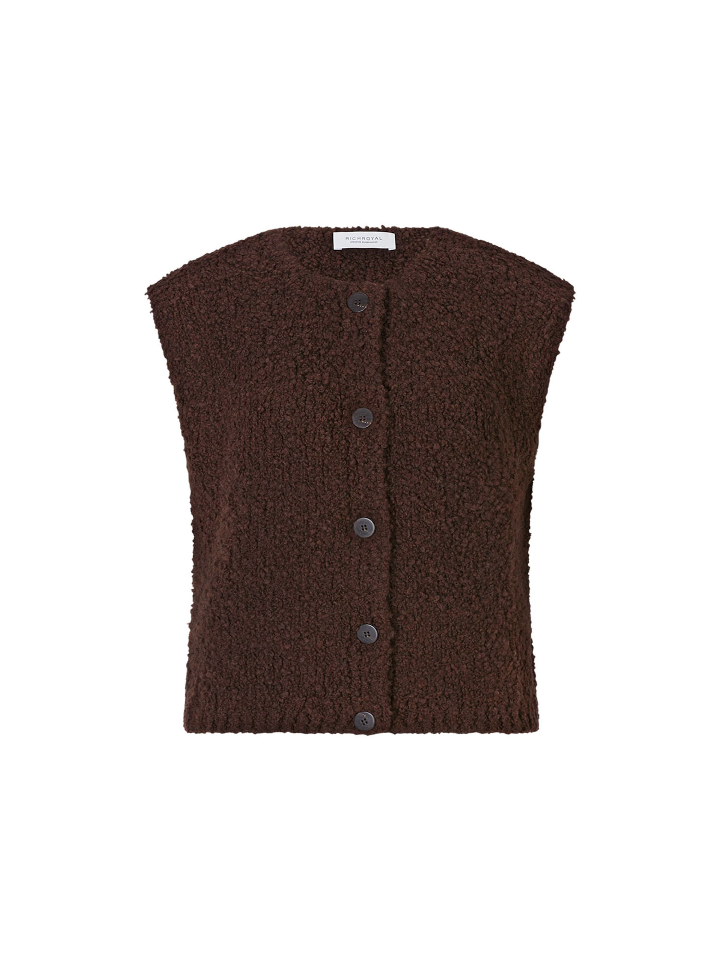 Cardigan Rich & Royal en marron : devant