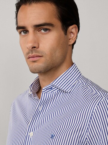Coupe slim Chemise 'City' Hackett London en bleu