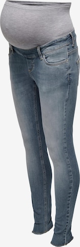 Only Maternity Skinny Jeans in Blue: front