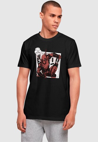 ABSOLUTE CULT Shirt 'Deadpool - Tacos Breaktime' in Black: front