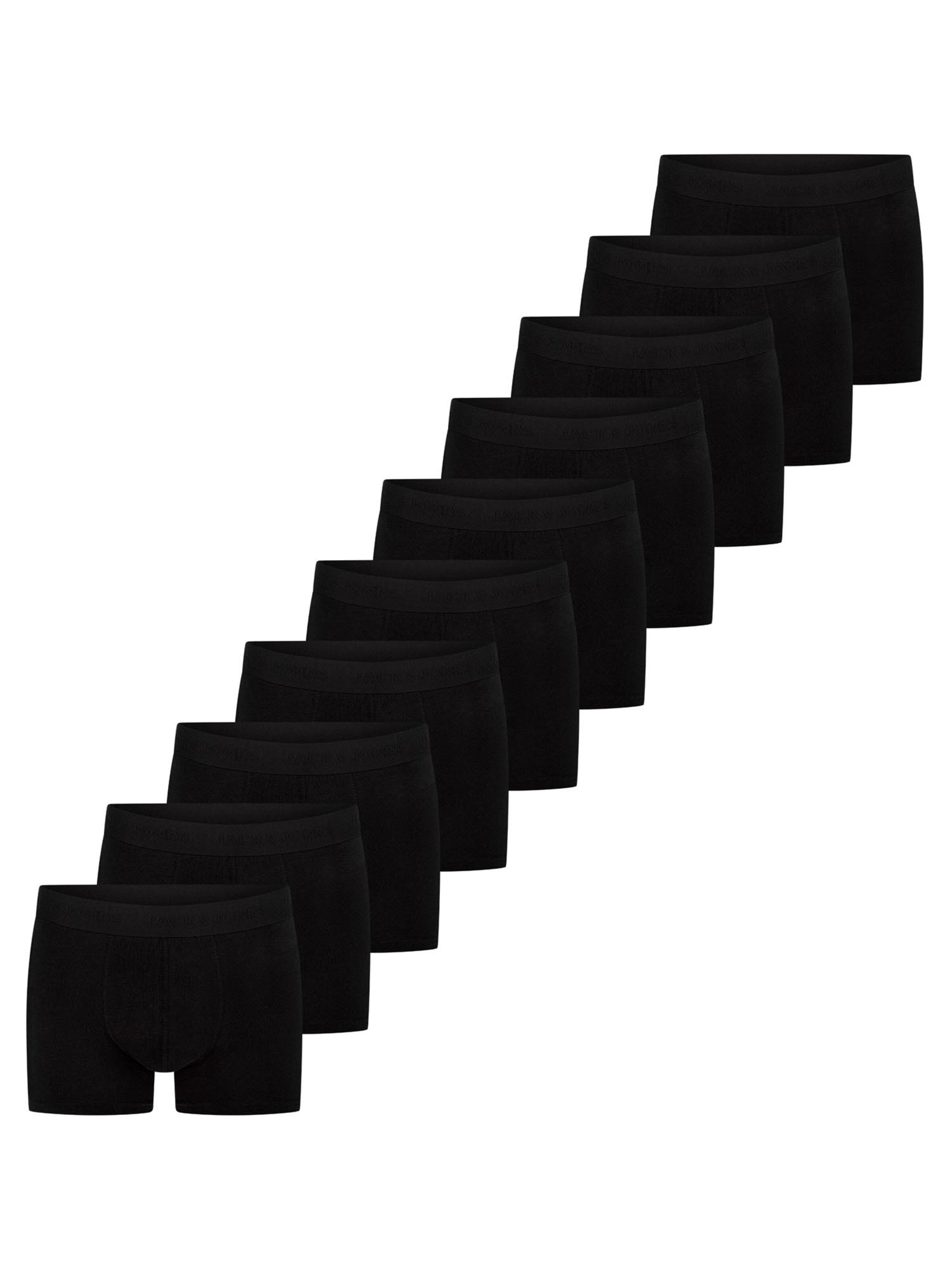 JACK & JONES Boxershorts 'Jacsolid'‌ in Schwarz: Vorderseite