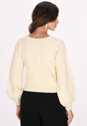 faina - Pullover em branco