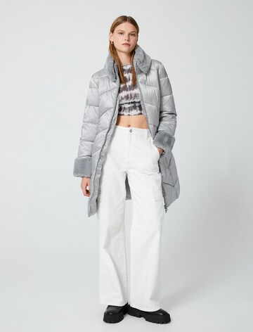 Koton Between-Seasons Coat 'Anorak' in Silver