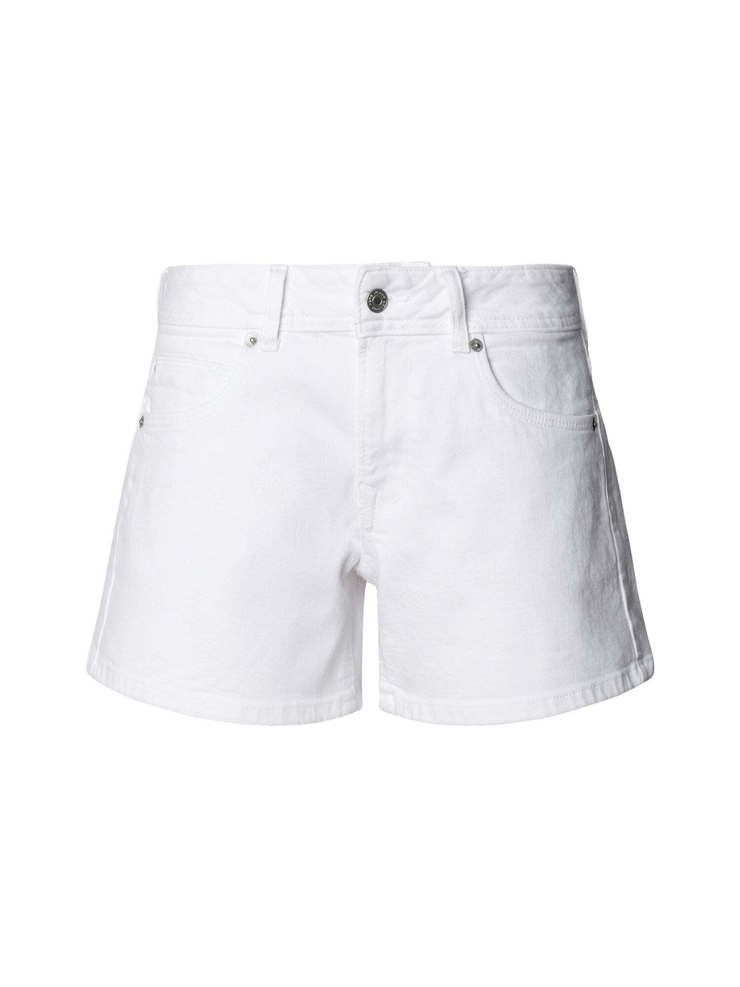 Jean 'Siouxie' Pepe Jeans en blanc : devant