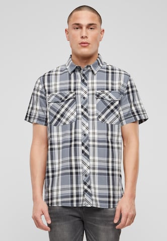 Brandit Regular fit Overhemd 'Roadstar' in Grijs: voorkant