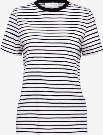 Tricou de la SELECTED FEMME pe negru: față