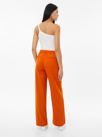 OBJECT Wide leg Trousers 'LISA' in Orange