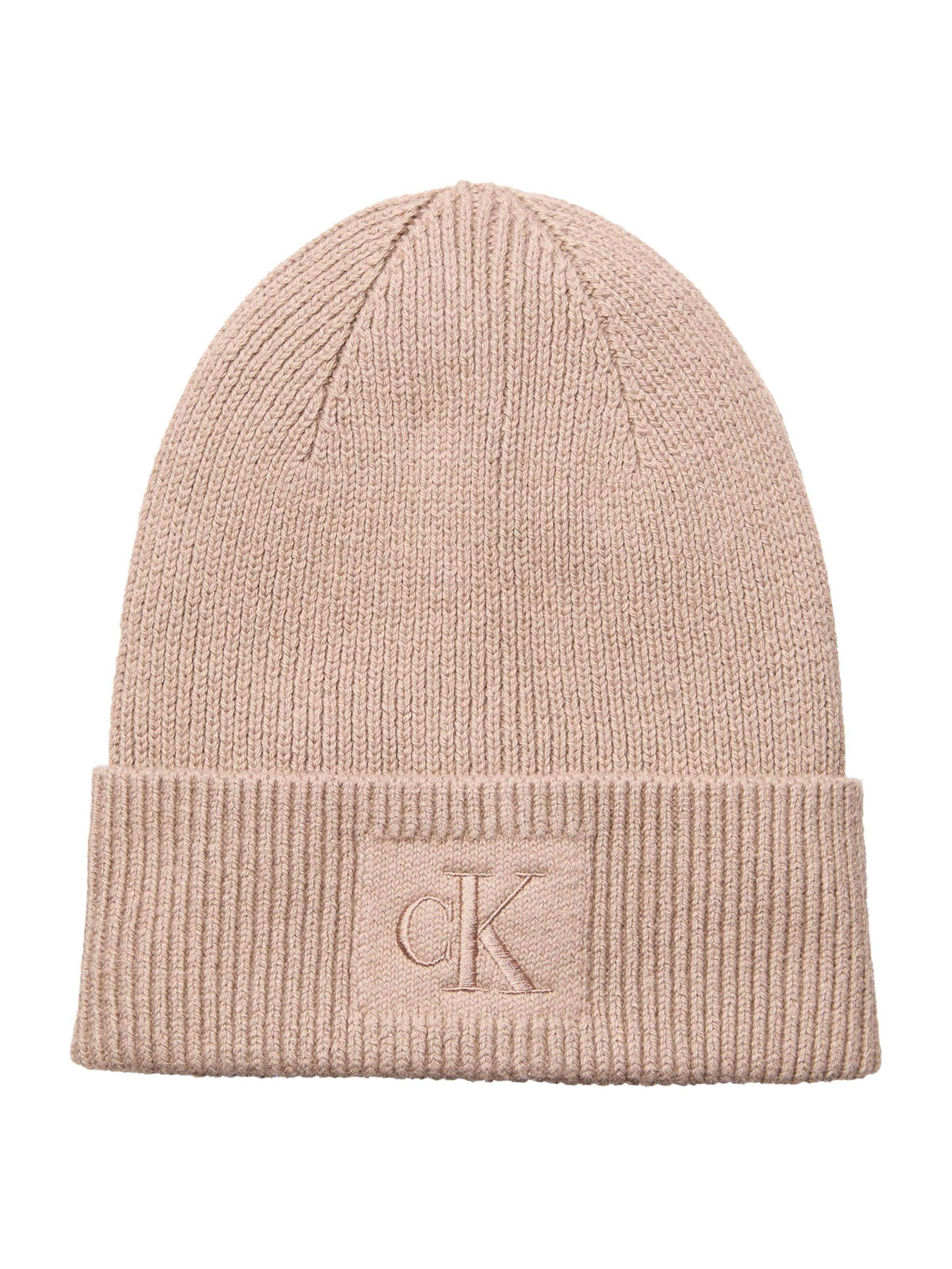 Calvin Klein Beanie in Grey: front