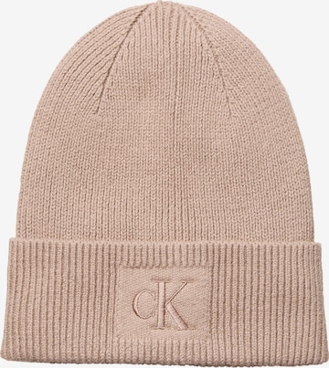 Calvin Klein Σκούφος σε γκρι: μπροστά