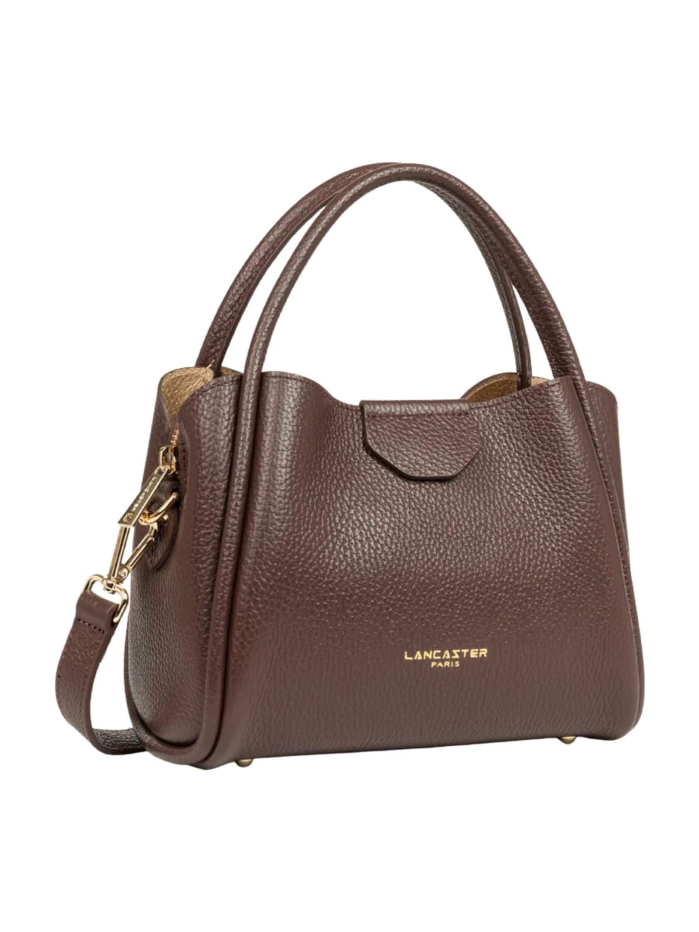 LANCASTER Paris - Malas de tiracolo 'Lancaster Sac à main Aimantée S Ida Double Marron - In - Or Pâle' em castanho