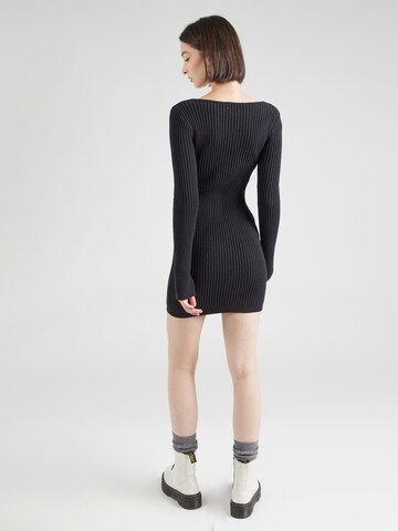 Rochie tricotat de la HOLLISTER pe negru