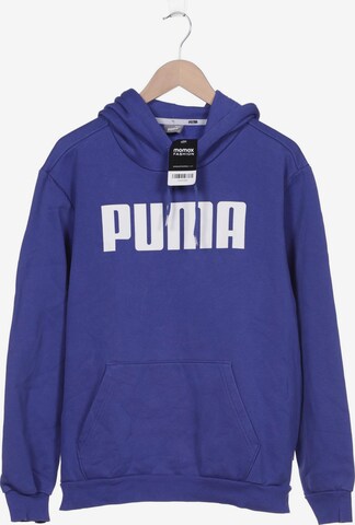 PUMA Sweatshirt & Zip-Up Hoodie in L in Blue: front