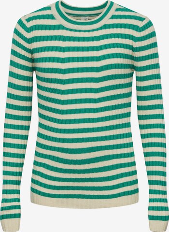 Pieces Kids Sweater 'LPCrista' in Green: front