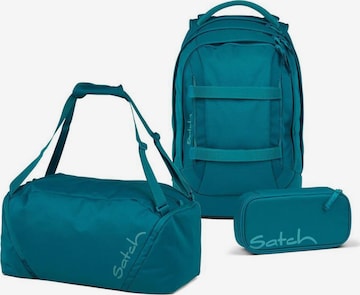 Satch Rucksack 'Pack Schulrucksack Set 3tlg.' in Blau: Vorderseite