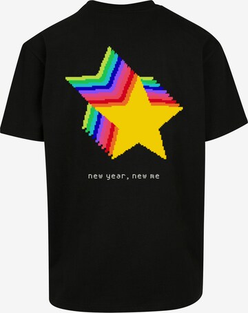 F4NT4STIC Shirt 'SIlvester Party Happy People Only' in Black