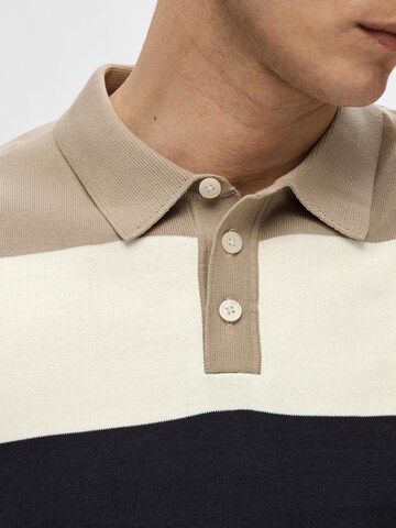 SELECTED HOMME Poloshirt 'Mattis' in Blau