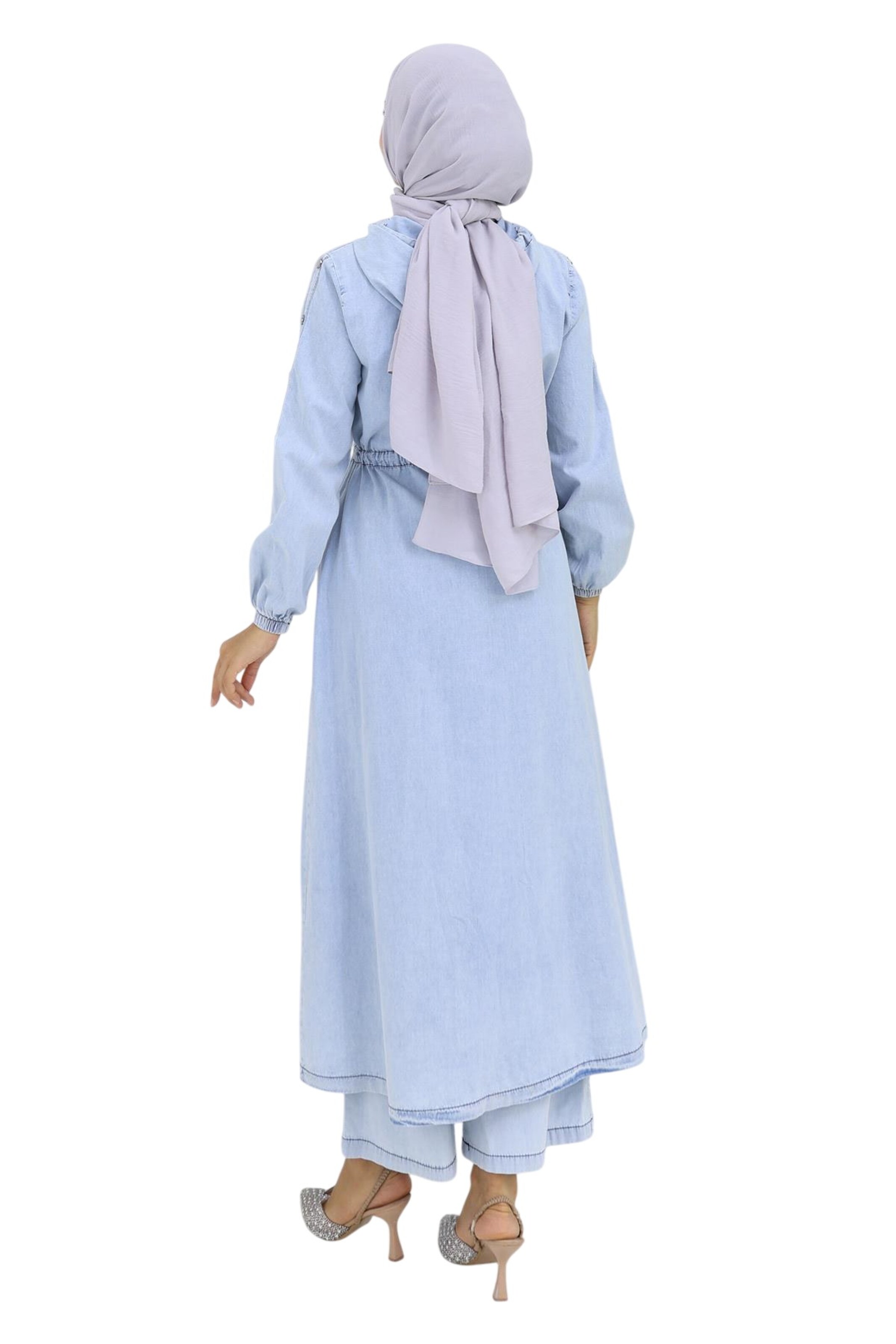 MODAMIHRAM Shirt dress in Blue