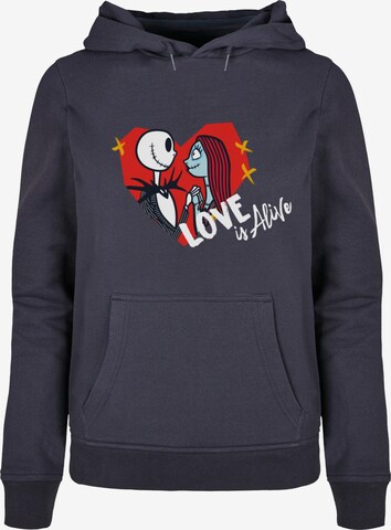 ABSOLUTE CULT Sweatshirt 'The Nightmare Before Christmas - Love is Alive' in Blau: predná strana