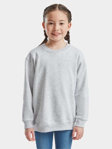 FRUIT OF THE LOOM Sweatshirt 'Crewneck sweatshirt for kids' in Grijs: voorkant