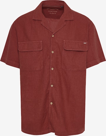 Funky Buddha Comfort Fit Paita värissä ruskea: etupuoli