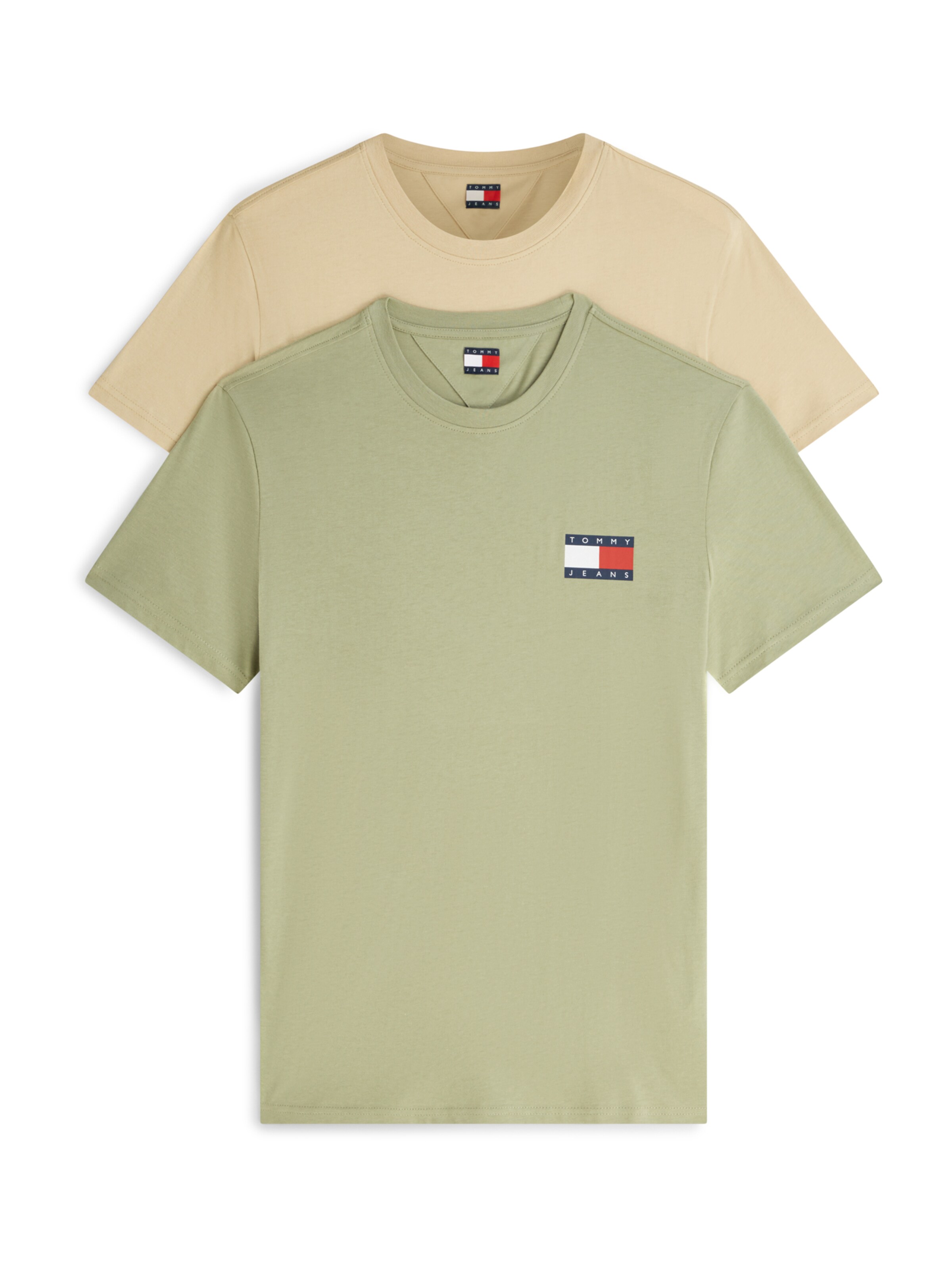 Tommy Jeans Футболка в Бежевый: спереди